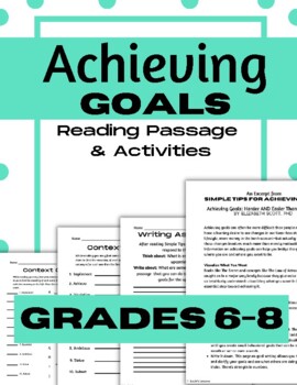 Preview of Achieving Goals: Grades 6-8