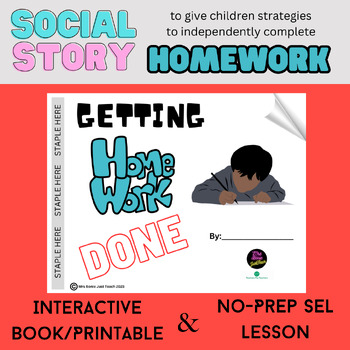 Preview of Help Students create Good Homework Habits | SEL Lesson | Homework Support Tool