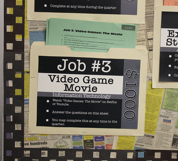 Help Wanted Bulletin Board by Mrs Funny Business | TpT