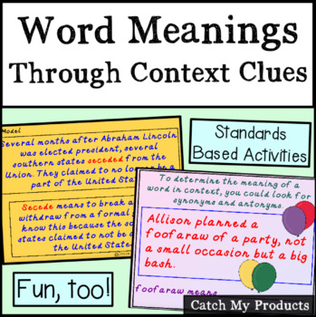 Using context clues to figure out the meaning of  - Love Your