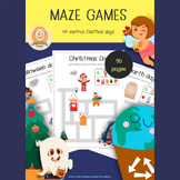 Help me find my way out of the maze - Holiday Maze Game