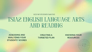 Preview of Help me with TSIA2 English Language Arts Reading! A guide for teachers