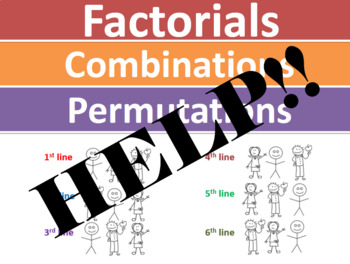 Preview of Help with Factorials Combinations and Permutations