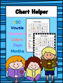 Preview of Chart Helper, Vowels, Numbers, Colors, Days, Months