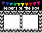 Helpers of the Day / Helper of the Day Poster Chart EDITABLE