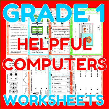 Preview of Helpful Computers - Grade 1 Science Worksheets | CKSci