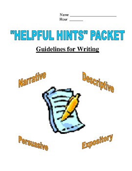 Preview of Helpful  Hints / Guidelines for Writing/ The Basics of Writing in a Nutshell