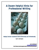 Helpful Hints for Professional Writing