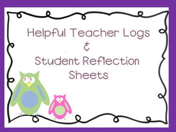 Preview of Helpful Teacher Behavior/Homework Logs