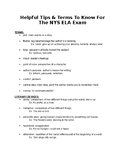 Helpful Tips & Terms for the NYS ELA Exam