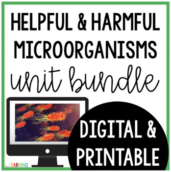 Preview of Helpful and Harmful Microorganisms Slides, Notes, Lab, and Sort Activity