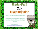 Helpful or Hurtful Choices (Raccoon Theme) Behavior Sort f