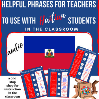 Preview of Helpful phrases/audio for teachers to use with Haitian students|(ELL/ESL/ELD)   