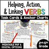 Action Verbs Helping Verbs and Linking Verbs Task Cards wi