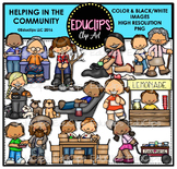Helping In The Community Clip Art Bundle {Educlips Clipart}