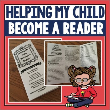 Preview of Helping My Child Become a Reader Brochure for Parent Involvement