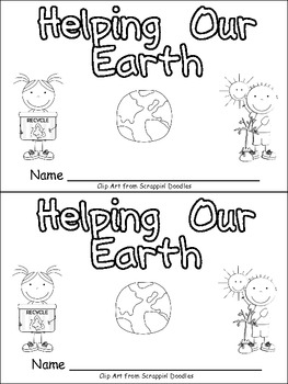 Preview of Helping Our Earth Emergent Reader- Kindergarten- Earth Day