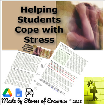 Preview of Helping Students Cope With Stress: Real Life Scenarios & Info Text for Middle-HS