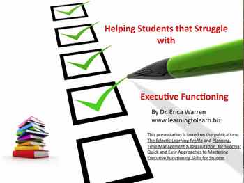 Preview of Helping Students that Struggle with Executive Functioning