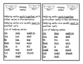 Helping Verbs Notes