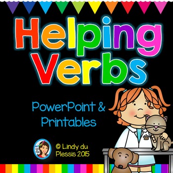 Preview of Helping Verbs PowerPoint and Worksheets