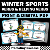 Helping Verbs & Verbs Practice Activities Winter Language 