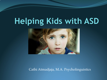 Preview of Helping kids with ASD presentation