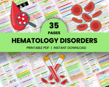 Preview of Hematology Disorders | Nursing Notes | 35 Pages Bundle | Nursing Study Guide
