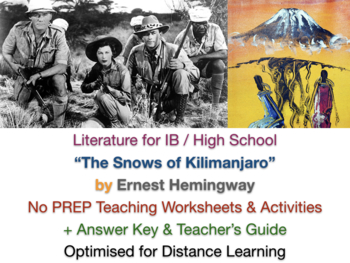 Preview of "The Snows of Kilimanjaro" (Hemingway) - Narration & Symbolism + ANSWERS