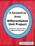 Hemingway's A Farewell to Arms: Differentiated Unit Project