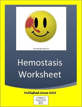 Preview of Hemostasis Worksheet (Blood Clotting Process)