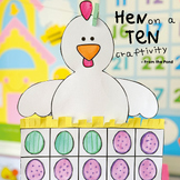 Hen on a Ten Frame Craft and en Word Family Writing Pages