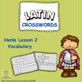 Henle Latin 1 Lesson 2 Vocabulary Crossword