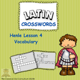 Henle Latin 1 Lesson 4 Vocabulary Crossword