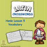Henle Latin 1 Lesson 5 Vocabulary Crossword