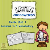 Henle Latin 1 Unit 1, Lessons 1-6 Vocabulary Crosswords