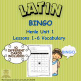 Henle Latin 1 Unit 1 Vocabulary BINGO