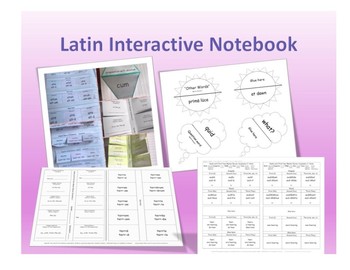 Preview of Henle Latin First Year Interactive Notebook Part 1 (Challenge A Aligned)