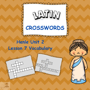 Preview of Henle Latin Lesson 7 Vocabulary Crossword