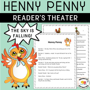 Preview of Henny Penny (Chicken Little) Reader's Theater Script & Cause and Effect CFU