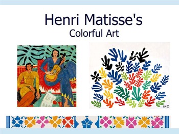 Preview of Henri Matisse Art History Powerpoint
