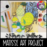 Henri Matisse Art Lesson, Interior in Yellow Art Project f