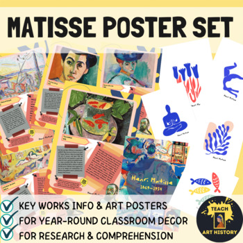 Preview of Henri Matisse Artworks Research Poster Set