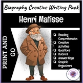 Henri Matisse ~ Creative Writing | Research | Reading Comp