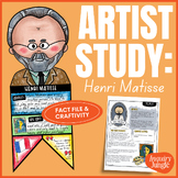 Henri Matisse - Famous Artists Fact File and Biography Craftivity