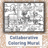 Henri Matisse Group Mural Coloring Activity
