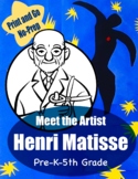 Henri Matisse Printable | Meet the Artist Worksheet | Hist