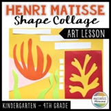 Henri Matisse Shape Collage Art Lesson