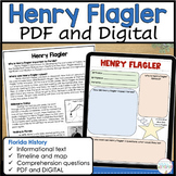 Henry Flagler and Florida History Digital and PDF 