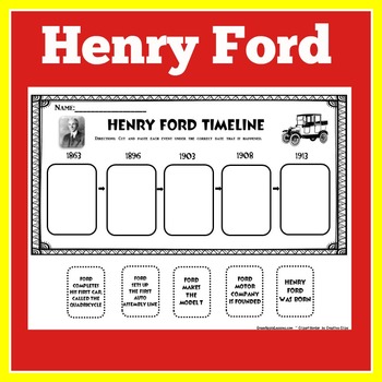 Henry Ford Worksheet Activity by Green Apple Lessons | TpT